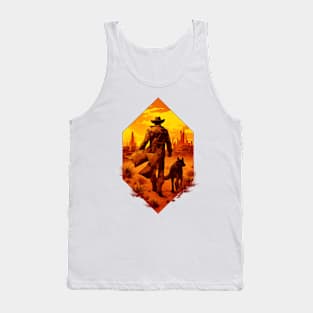 Lone Wanderer and a Loyal Companion - Diamond Frame - Post Apocalyptic Tank Top